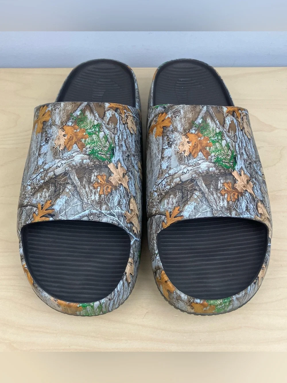 Nike Men’s Size 13.0 Clam Slide Sandals Realtree Camouflage Slip On Chunky